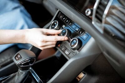 Adjusting the car air conditioning controls after a regas