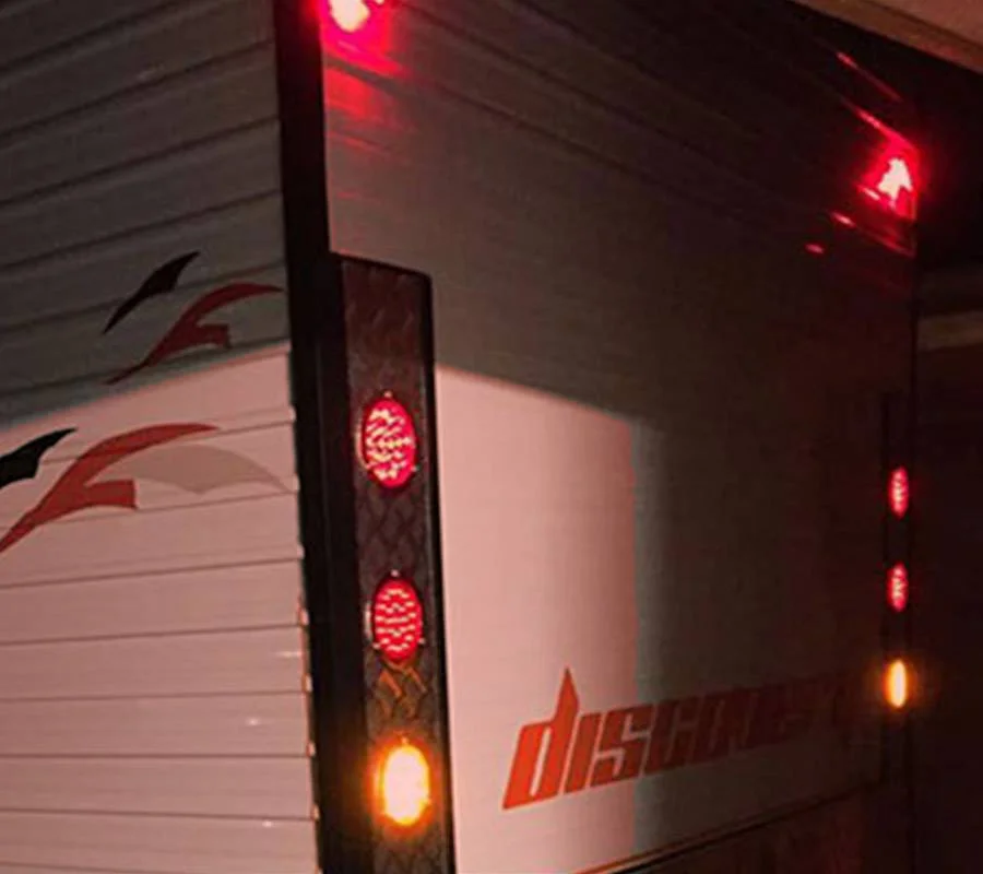 Trailer brake and tail light wiring on a box trailer